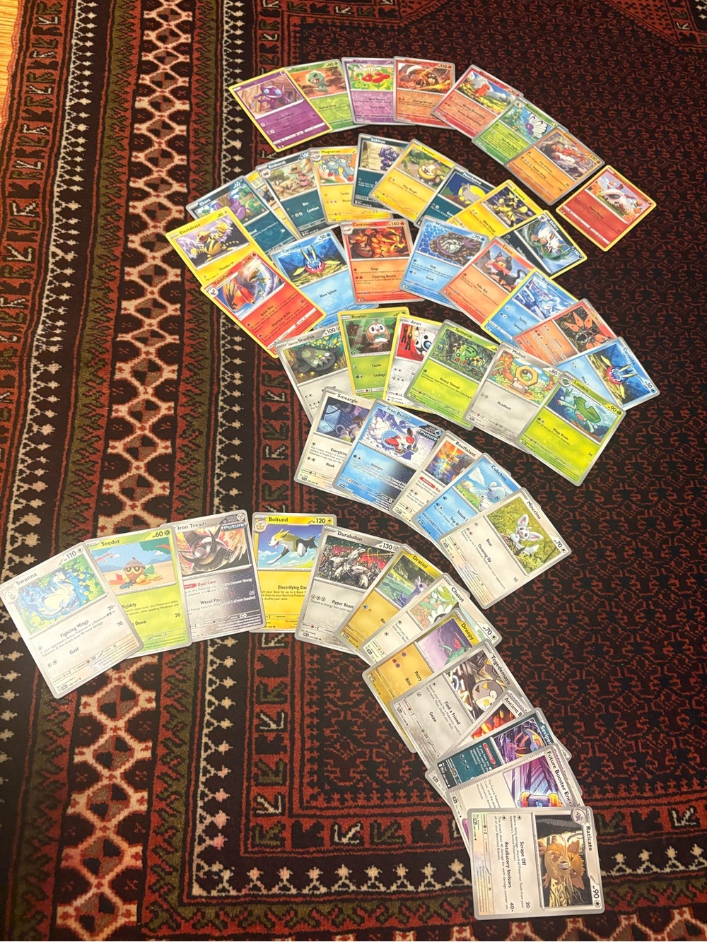 50 Trading Pokémon Card Lot - Multicolor Collector Set